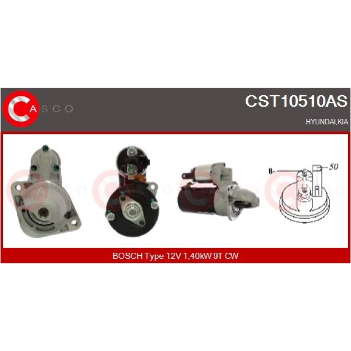 CASCO Anlasser CST10510AS CASCO Anlasser CST10510AS