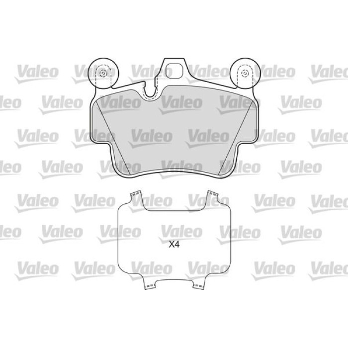 Valeo Bremsbelagsatz 601672 Valeo Bremsbelagsatz 601672