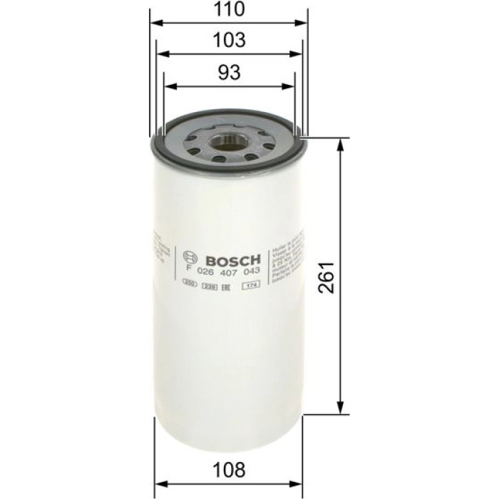 Bosch Ölfilter F 026 407 043 Bosch Ölfilter F 026 407 043