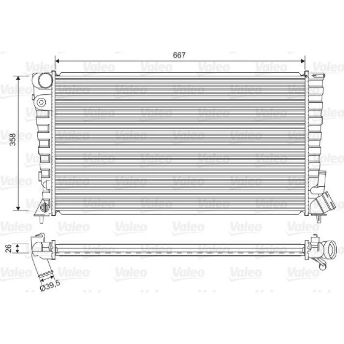 Valeo Motorkühler 732518 Valeo Motorkühler 732518