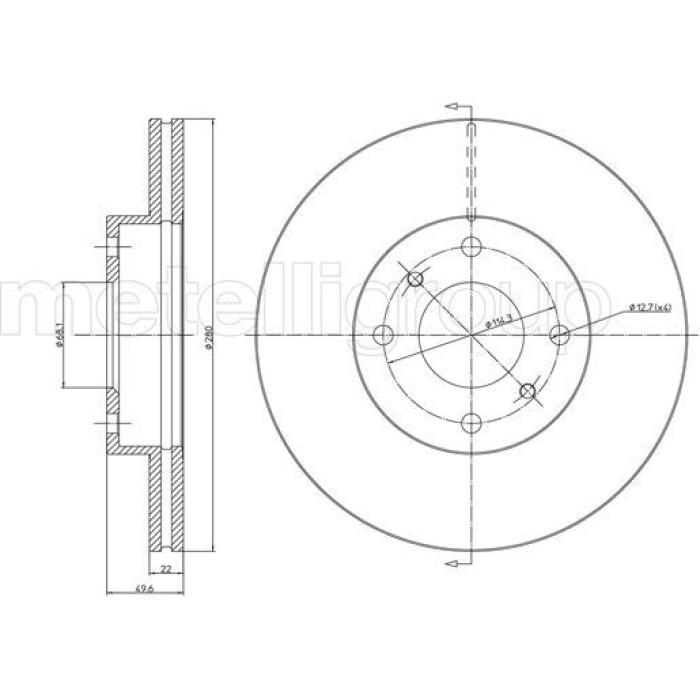 Cifam Bremsscheibe 800-545 Cifam Bremsscheibe 800-545