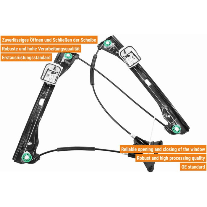 VAICO V10-4838 Fensterheber vorne links, elektrisch, ohne Motor VAICO V10-4838 Fensterheber vorne links, elektrisch, ohne Motor