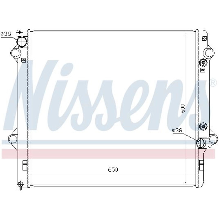 Nissens Wasserkühler PKW 646888 Nissens Wasserkühler PKW 646888