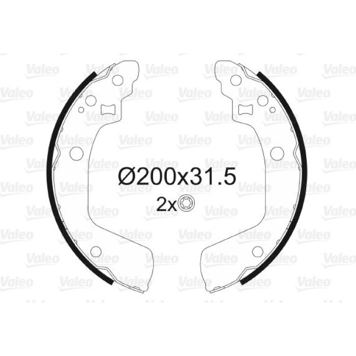 Valeo Bremsbacken 564160