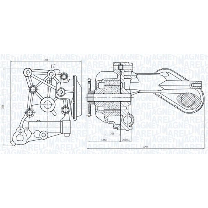 Magneti Marelli Ölpumpe 351516000125 Magneti Marelli Ölpumpe 351516000125