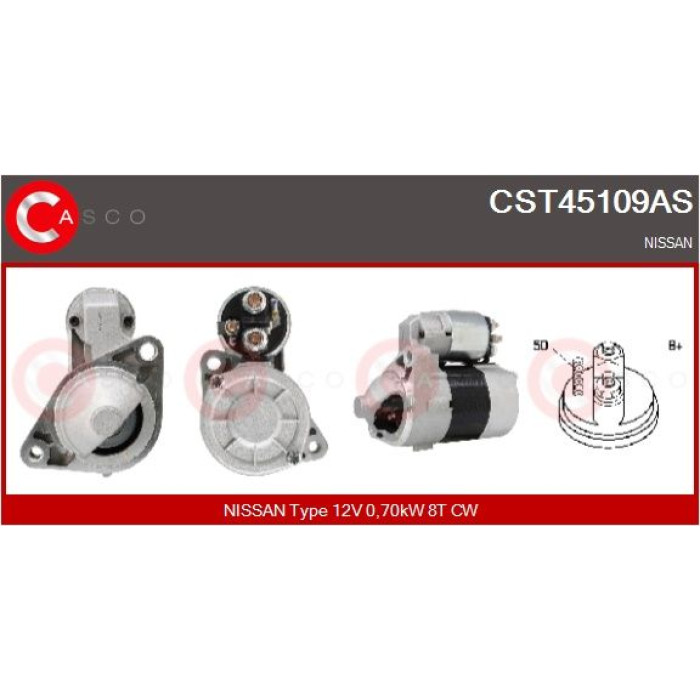 CASCO Anlasser CST45109AS