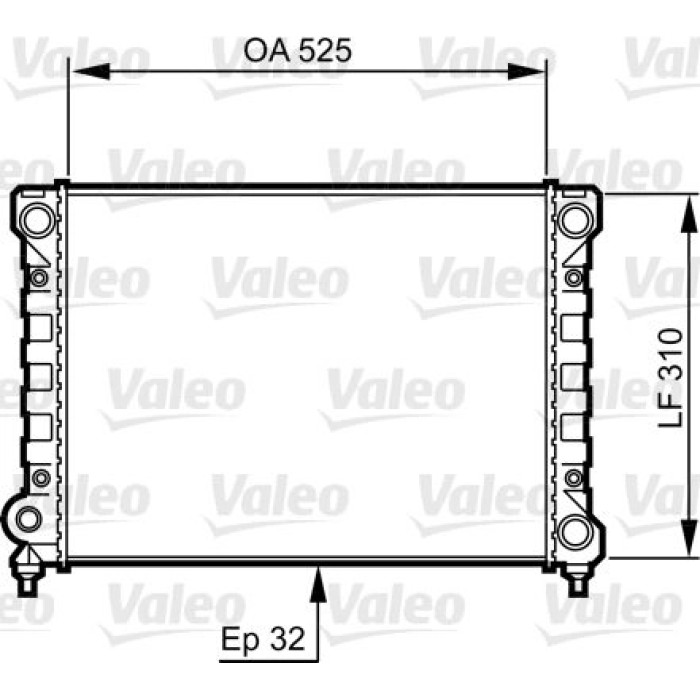 Valeo Motorkühler 734415
