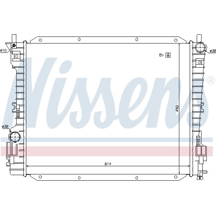 Nissens Wasserkühler PKW 69222 Nissens Wasserkühler PKW 69222