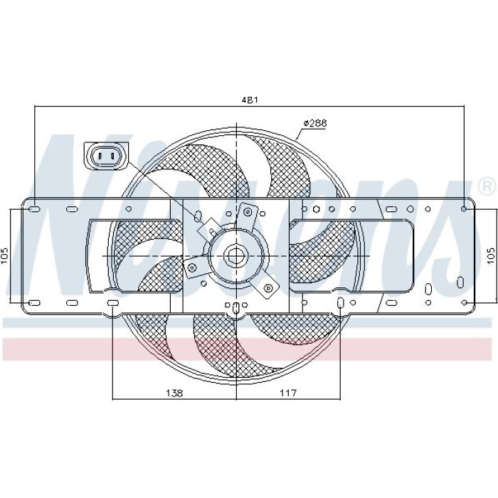 Nissens Kühlerlüfter PKW 85499 Nissens Kühlerlüfter PKW 85499