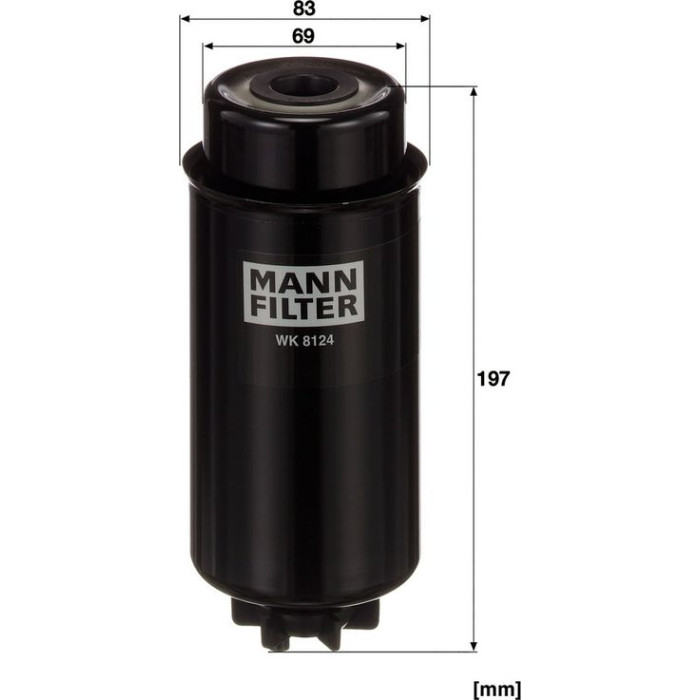 MANN-FILTER Kraftstofffiltergehäuse Iveco Irisbus WK 8124