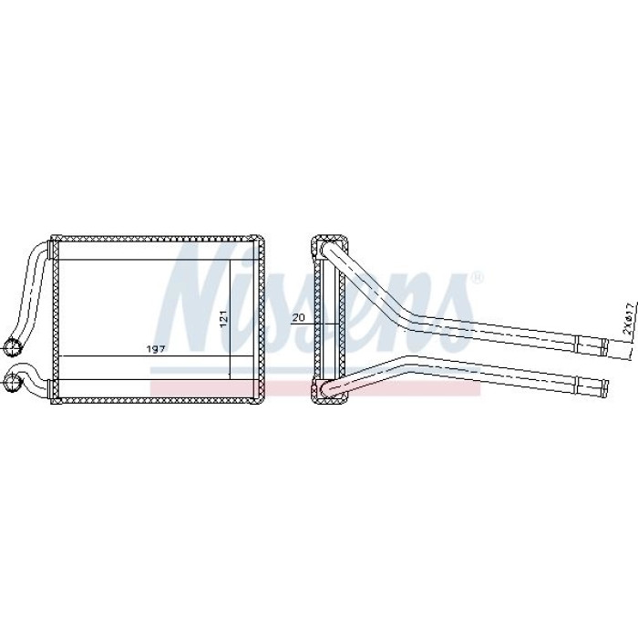 Nissens Heizungskühler PKW 77537 Nissens Heizungskühler PKW 77537