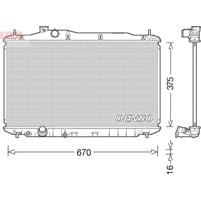 Denso Motorkühler DRM40040 Denso Motorkühler DRM40040