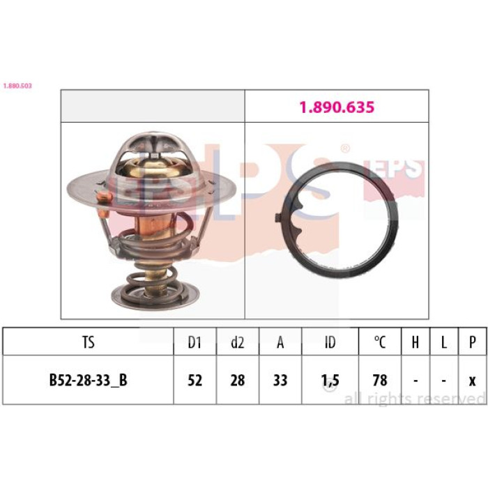 EPS Thermostat 1.880.503 EPS Thermostat 1.880.503