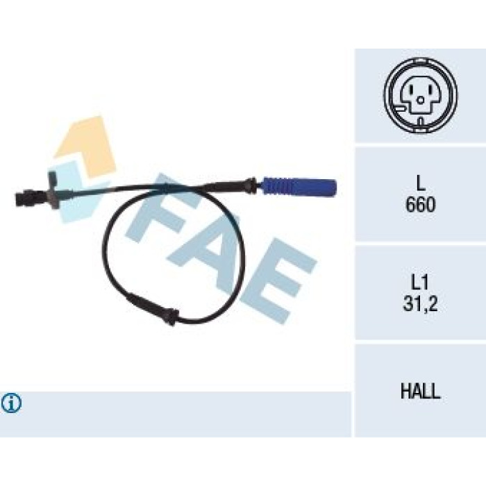 FAE Sensor, Raddrehzahl 78045 FAE Sensor, Raddrehzahl 78045