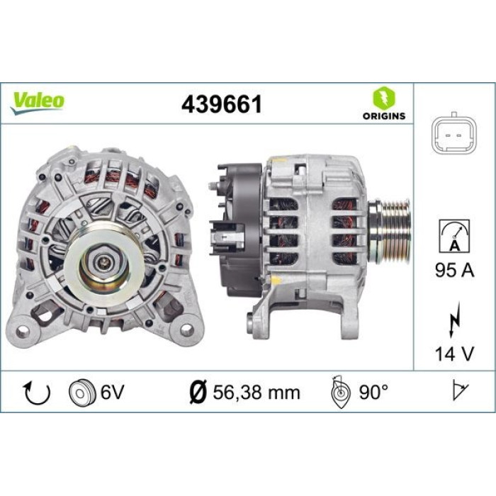 Valeo Lichtmaschine 439661 Valeo Lichtmaschine 439661