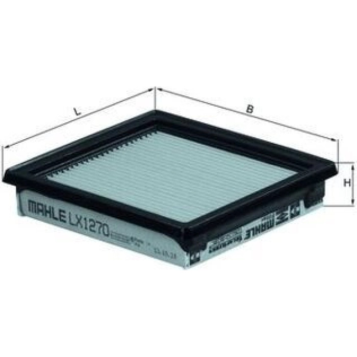 LX 1270 MAHLE Luftfilter LX 1270, Filtereinsatz, 158,4 x 170 x 34 mm – u. a. für Nissan Micra III (K12), Note (E11, NE11), C+c (K12) – OE Nummer 16546AX600 - l LX 1270 MAHLE Luftfilter LX 1270, Filtereinsatz, 158,4 x 170 x 34 mm – u. a. für Nissan Micra III (K12), Note (E11, NE11), C+c (K12) – OE Nummer 16546AX600 - l