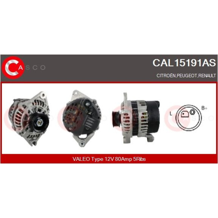 CASCO Generator CAL15191AS CASCO Generator CAL15191AS