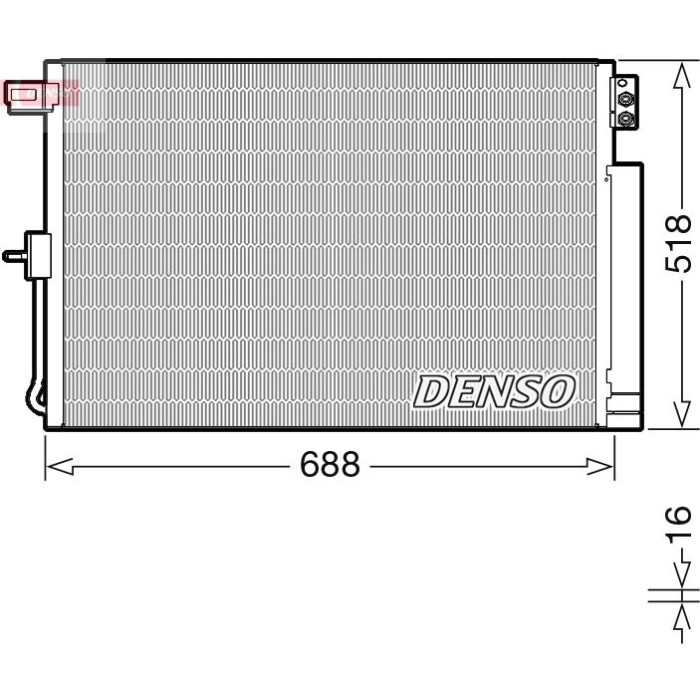 Denso Klimakondensator DCN06019 Denso Klimakondensator DCN06019