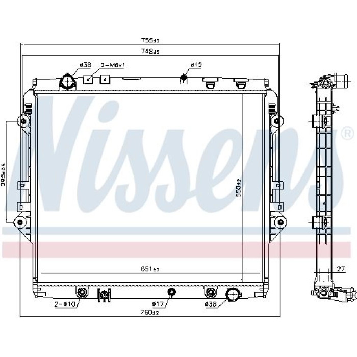 Nissens Wasserkühler PKW 606068 Nissens Wasserkühler PKW 606068