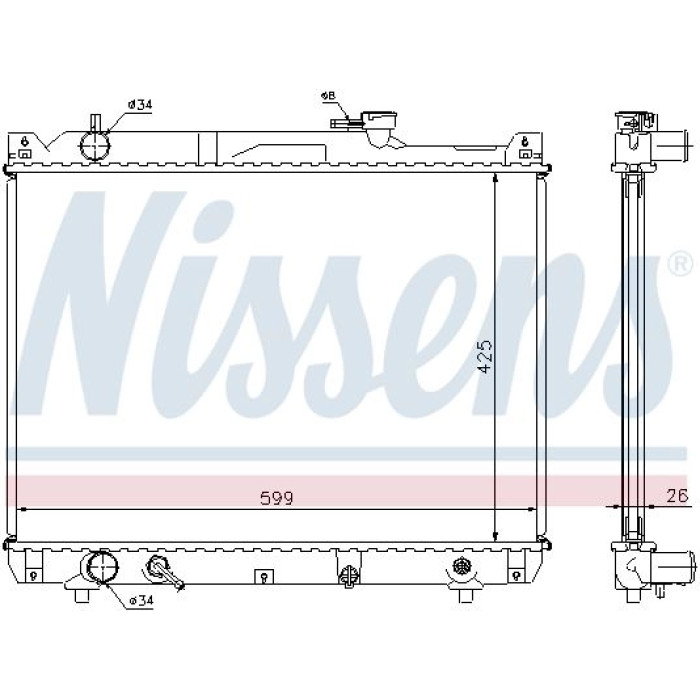 Nissens Wasserkühler PKW 64194A