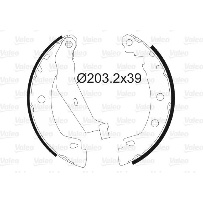 Valeo Bremsbacken 562629 Valeo Bremsbacken 562629