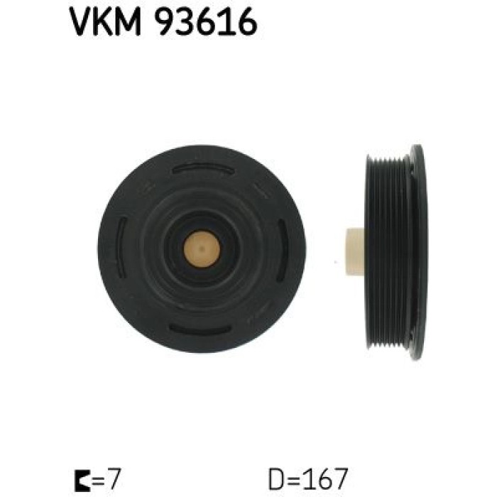 SKF Kurbelwellenriemenscheibe VKM 93616 SKF Kurbelwellenriemenscheibe VKM 93616