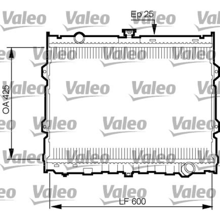 Valeo Motorkühler 734784 Valeo Motorkühler 734784