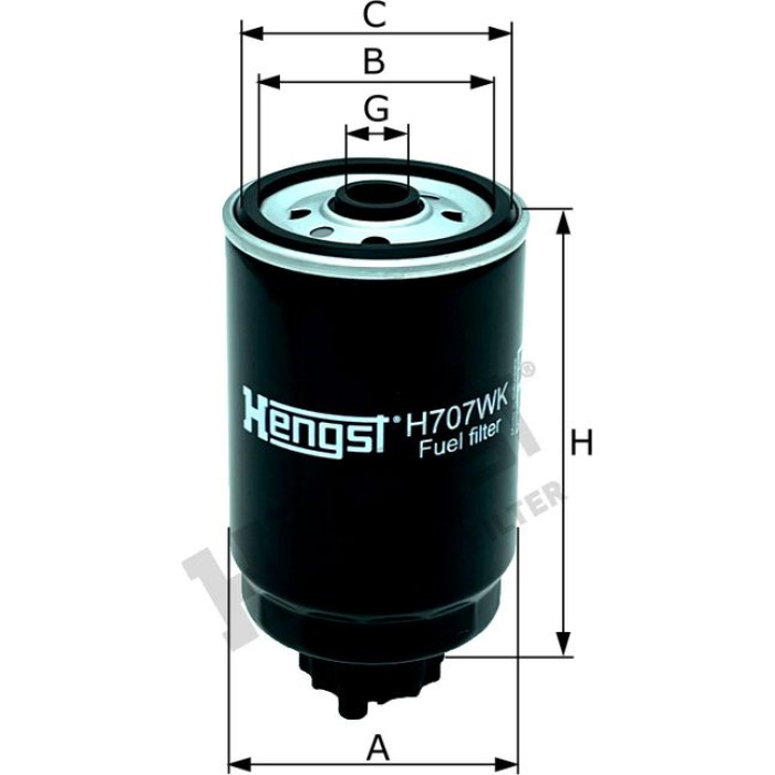 H707WK HENGST FILTER Kraftstofffilter H707WK