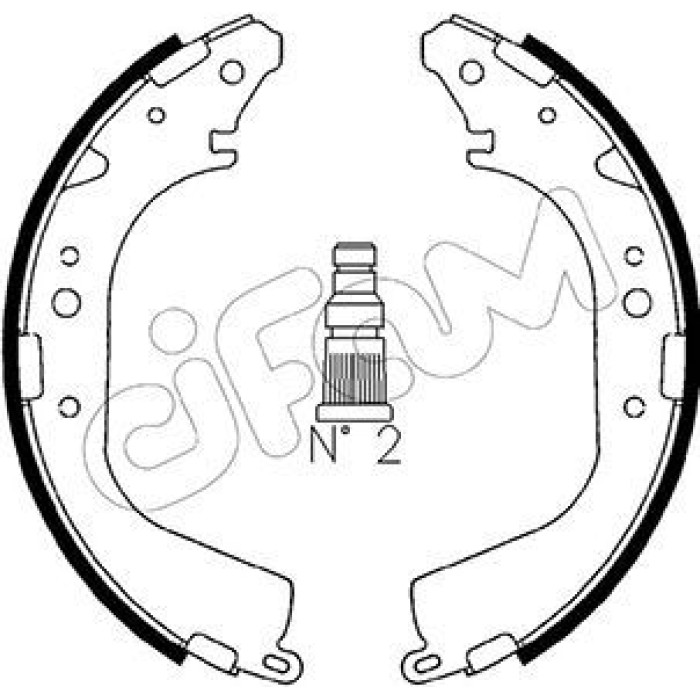 CIFAM Bremsbackensatz 153-415 CIFAM Bremsbackensatz 153-415