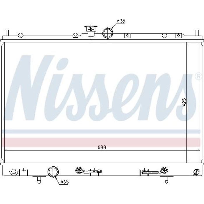 Nissens Wasserkühler PKW 62893 Nissens Wasserkühler PKW 62893