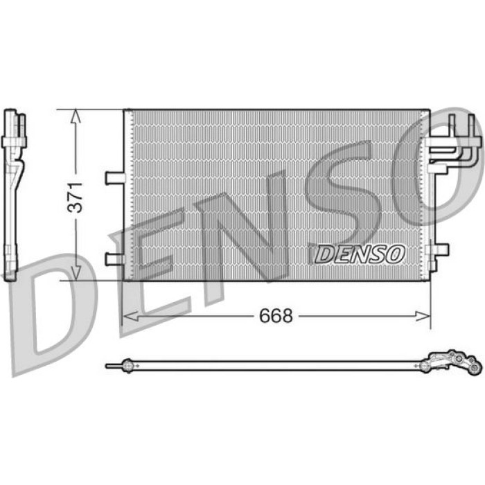 Denso Klimakondensator DCN10007 Denso Klimakondensator DCN10007