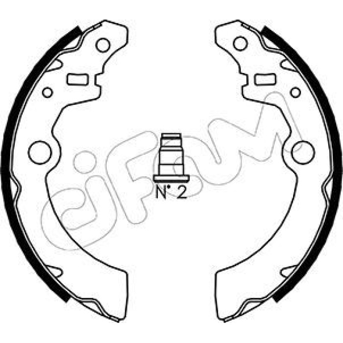 CIFAM Bremsbackensatz 153-404 CIFAM Bremsbackensatz 153-404