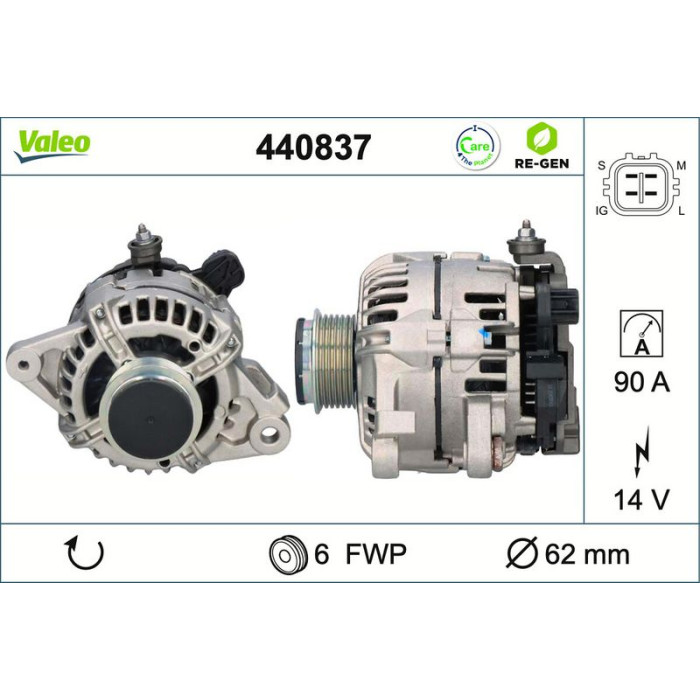 Valeo Lichtmaschine 440837 Valeo Lichtmaschine 440837