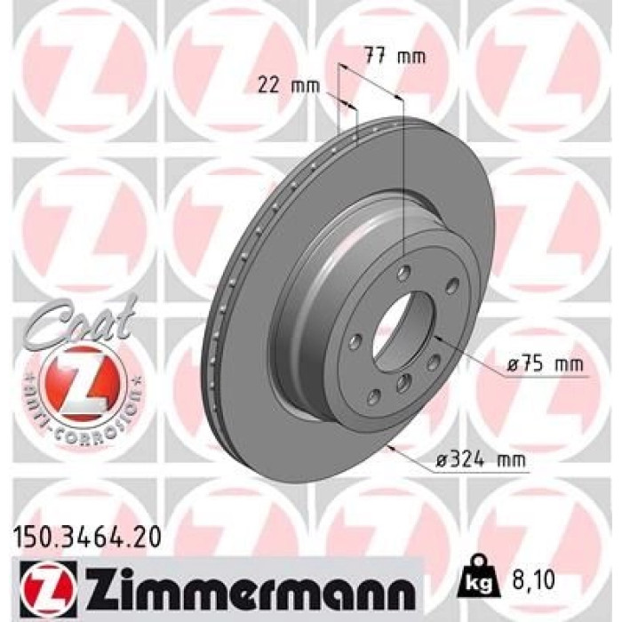Zimmermann Bremsscheibe 150.3464.20
