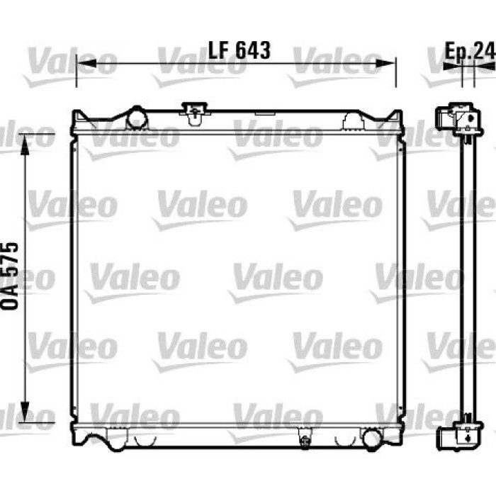 Valeo Motorkühler 734205 Valeo Motorkühler 734205