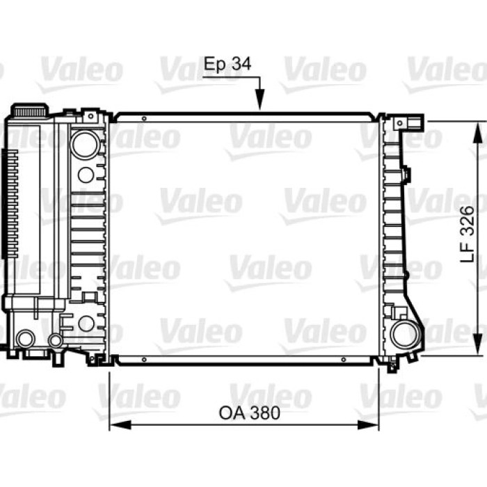 Valeo Motorkühler 731509 Valeo Motorkühler 731509