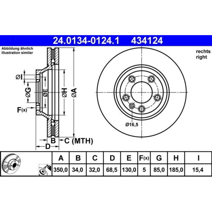 24.0134-0124.1 ATE Bremsscheibe Porsche Vorderachse Cayenne/Touareg 18 Pr 24.0134-0124.1 24.0134-0124.1 ATE Bremsscheibe Porsche Vorderachse Cayenne/Touareg 18 Pr 24.0134-0124.1