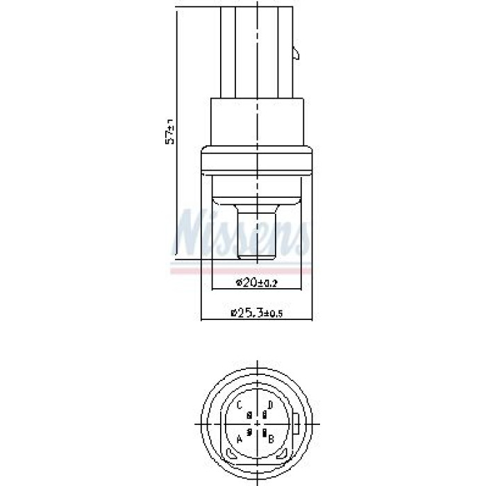 207009 Nissens Kühlmitteltemperatursensor 207009 207009 Nissens Kühlmitteltemperatursensor 207009