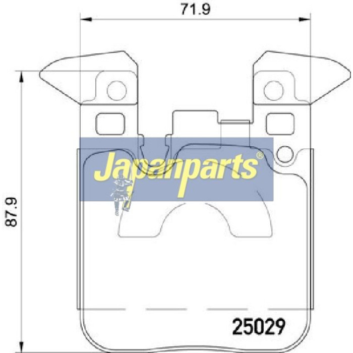 Japanparts Bremsbeläge PP-0101AF Japanparts Bremsbeläge PP-0101AF