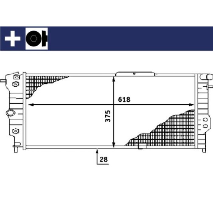 MAHLE Kühler, Motorkühlung CR 440 000S MAHLE Kühler, Motorkühlung CR 440 000S