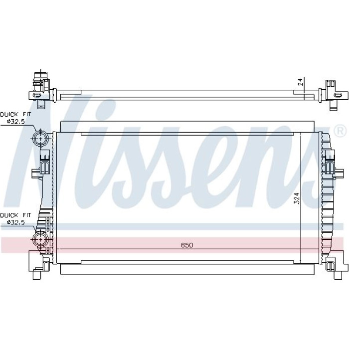 Nissens Wasserkühler PKW 65317 Nissens Wasserkühler PKW 65317