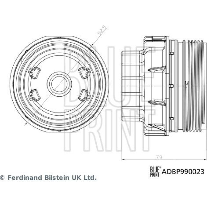 BluePrint Ölfiltergehäuse Deckel ADBP990023
