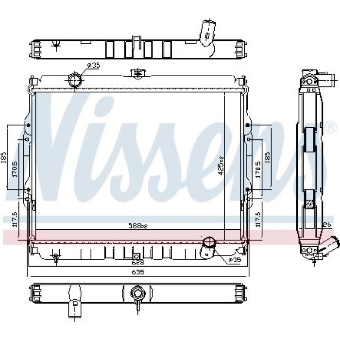 Nissens Wasserkühler PKW 67046 Nissens Wasserkühler PKW 67046