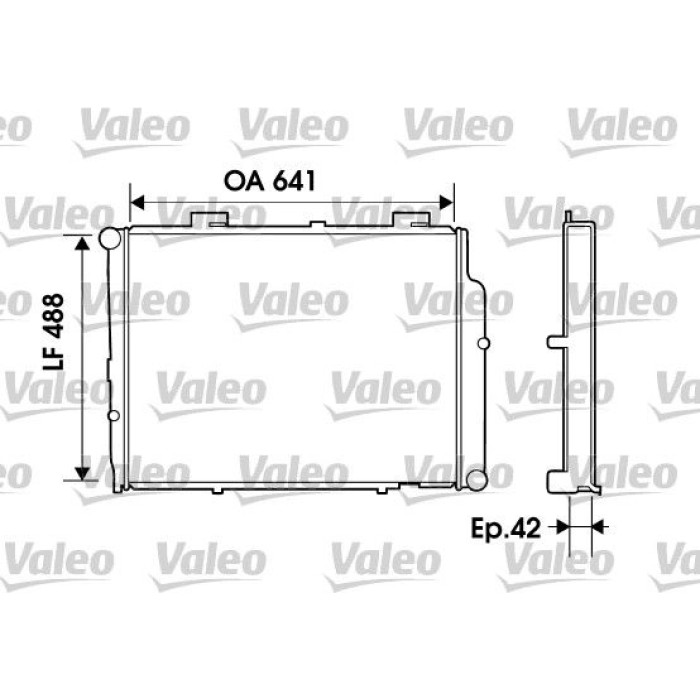 Valeo Motorkühler 734803 Valeo Motorkühler 734803