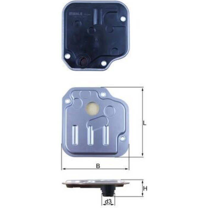 MAHLE Hydraulikfilter, Automatikgetriebe HX 244