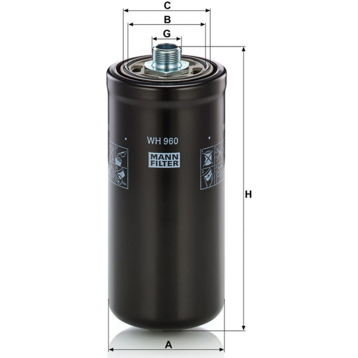 MANN-FILTER Industriefilter WH 960 MANN-FILTER Industriefilter WH 960