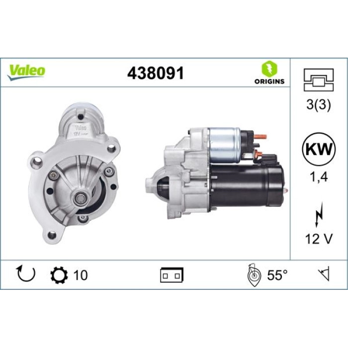 Valeo Anlasser 438091 Valeo Anlasser 438091