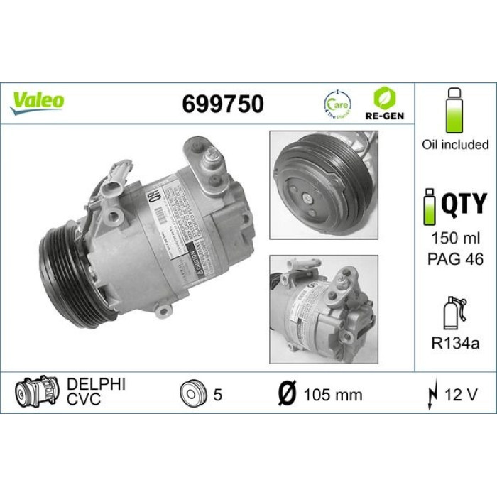 Valeo Kompressor 699750 Valeo Kompressor 699750