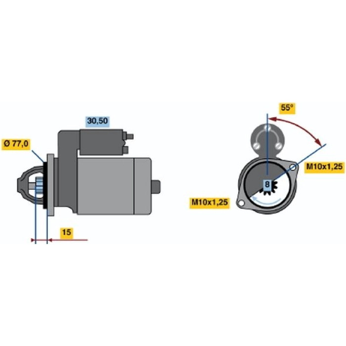 Bosch Starter 0 986 017 651 Bosch Starter 0 986 017 651