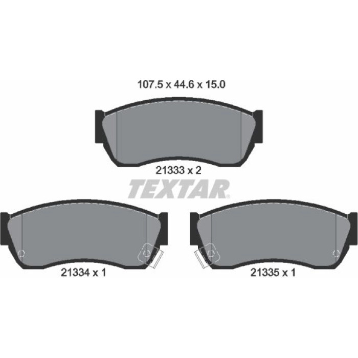 2133301 Textar Bremsbelagsatz 2133301 – Sumitomo 2133301 Textar Bremsbelagsatz 2133301 – Sumitomo